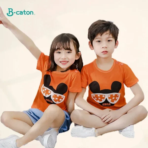 Children's Clothing T-Shirt  Kids Clothes Boys Girls Summer Cartoon Tops Short Sleeve Clothes 100% Cotton Baby Clothing - Image 3