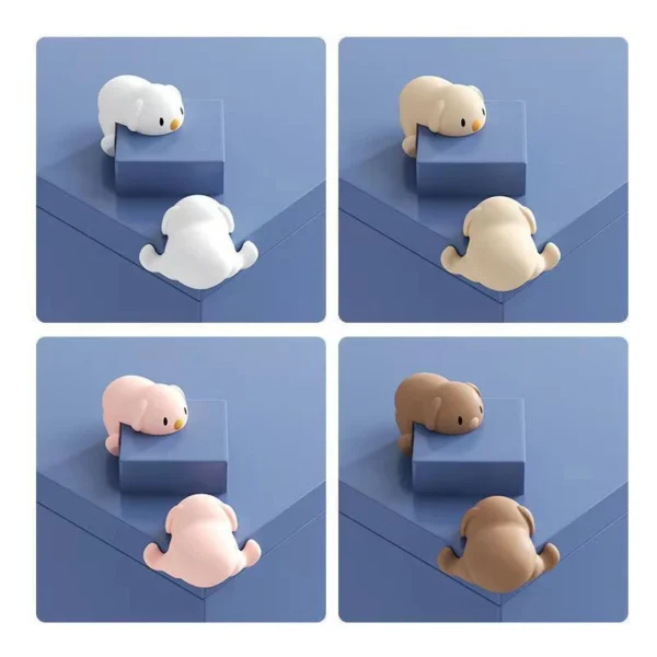 Baby Cartoon Safety Puppy Table Corner Guard Protector Soft Silicone Anticollision Protection Edge Cover Furniture Kids Security - Image 3