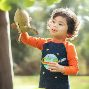 Tops Kids Clothes Children's Clothing 2025 Autumn Spring Baby Boys Embroidered Cartoon Space  Earth T-shirts Cotton