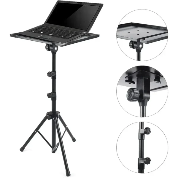 Laptop Tripod Laptop Stand rojector Tripod Stand Adjustable Height Foldable Portable Tripod Stand Suitable for Laptop Office - Image 3