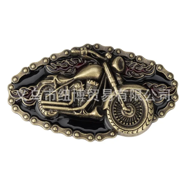 Motorcycle Locomotive Belt Buckle Handmade Homemade Belt Accessories Waistband DIY Western Cowboy Heavy Metal Rock Punk  K46 - Image 8