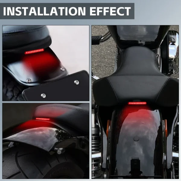 Motorcycle mini Rear Brake LED Tail Stop Light signal Lamp indicator for Dirt bike Motorbike scooter ATV Decorative Lamp 12V - Image 6