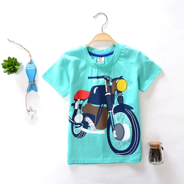 Baby Boy T-Shirts For Children Clothing Summer Clothes Boys Short Sleeve Shirt Print Cotton Kids Tee Shirt Tops - Image 2