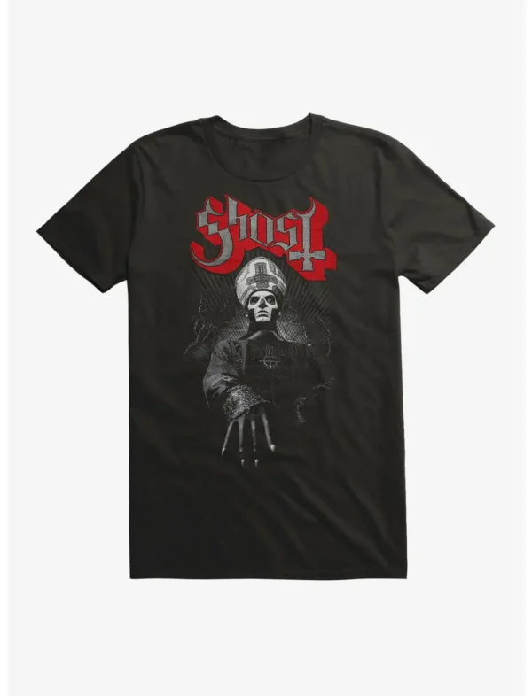 Ghost Papa Emeritus III Black and White Extra Soft T-Shirt Men Women Short Sleeve Cotton Tee Streetwear Summer Tops Men Clothing