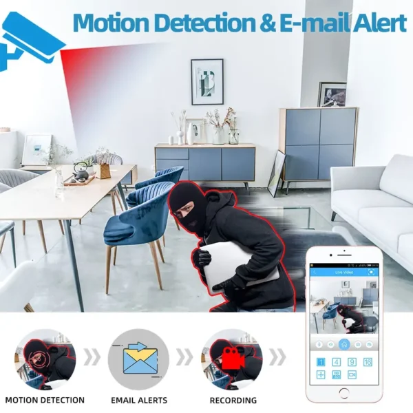 3MP Tuya Smart Life Webcam Smart Mini Audio Auto Tracking Indoor Baby Monitor Private Mode Security CCTV WiFi PTZ Home IP Camera - Image 3