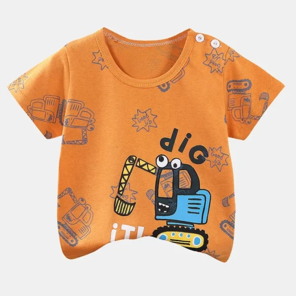 Children's Clothing T-Shirt  Kids Clothes Boys Girls Summer Cartoon Tops Short Sleeve Clothes 100% Cotton Baby Clothing - Image 10