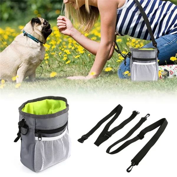 Pet Dog Puppy Training Treat Snack Pet Feed Pocket Pouch Multifunctional Pouch Food Crossbody Bag Pocket Dogwalking Waist Bag - Image 3