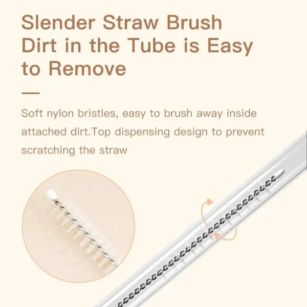 360 Degree Rotation 3 in 1 Silicone Baby Bottle Pacifier Brush Wash Water Cup Container Straw Cleaning Brush Set - Image 4