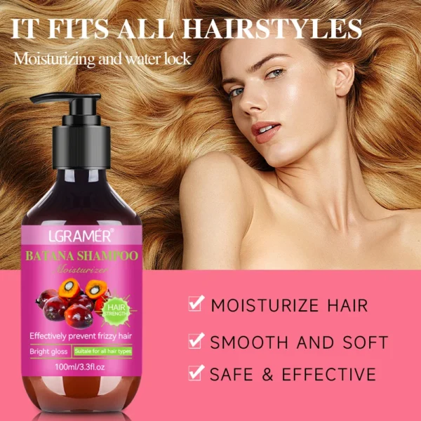 Batana Shampoo Controls Oil Removes Dandruff Relieves Itching Softens and Nourishes and Strengthens Hair Quality for Men  Women