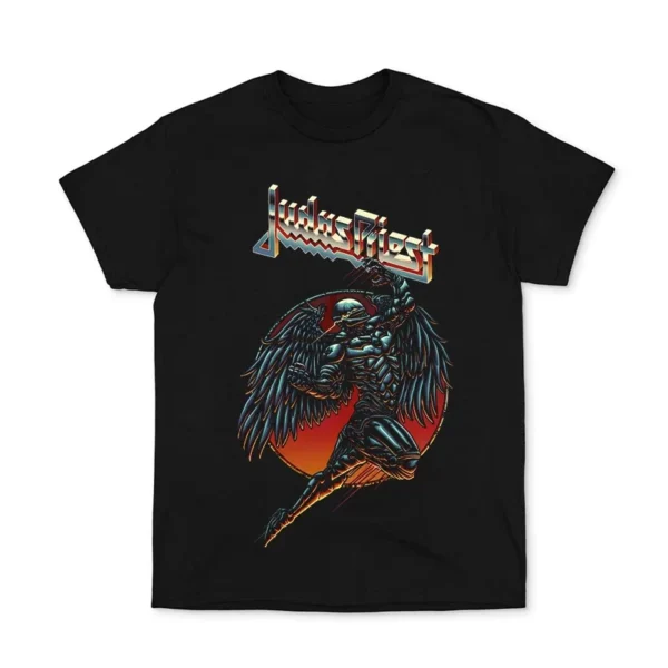 JUDAS PRIEST Print T-shirt Men Women Cotton Hip Hop Oversized Tshirt Short Sleeve T Shirt Streetwear Tops Tee - Image 4