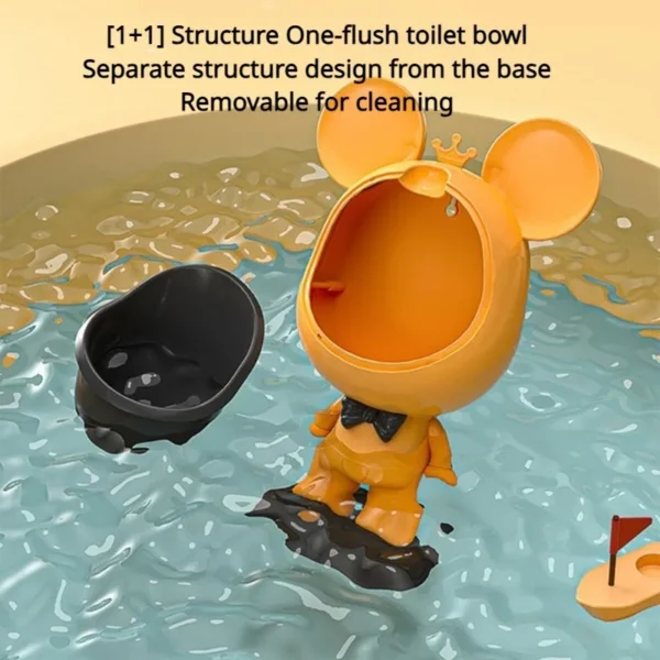 Potty Training Urinal for Toddler Pee Standing Urinals for Boys Funny Animal Wall-Mounted Toddler Toilet Removable easy to Clean - Image 5