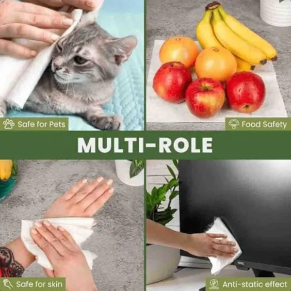 Reusable Towels Reusable Paper Towels 2 Rolls. Plastic Free Paper Rolls for Home and Kitchen Cleaning - Image 3