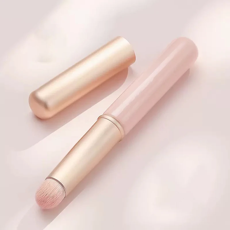 Lipstick Brush Concealer Round Head Lip Brush With Cover Carry Lid Soft Synthetic Lip Gloss Smudge Makeup Brush Cosmetic - Image 9