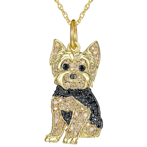 Exquisite Cute Poodle Pendant Necklace Fashion Women's Pet Dog Jewelry Animal Accessories Elegant Party Gifts for Dog Lovers - Image 7