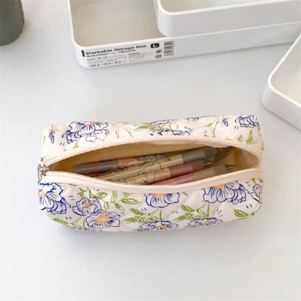 3Pcs Floral Makeup Cosmetic Bags for women - Cute Travel Toiletry Organizer & Handbag Storage Purses - Image 5