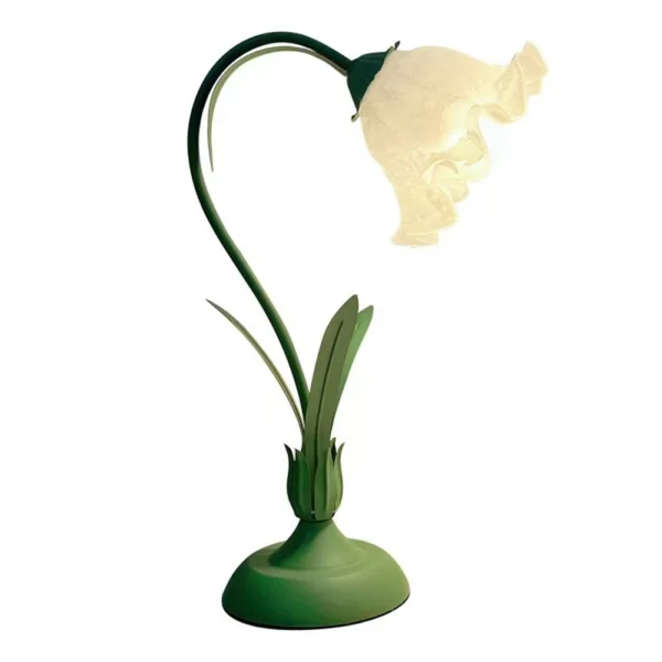 LED Night Light French Romantic White Glass Decorative Lamp Cream Style Pastoral Country Acrylic Eye Protection for Home Bedroom - Image 3
