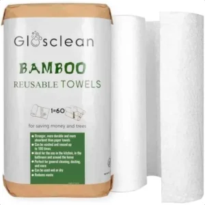 Reusable Towels Reusable Paper Towels 2 Rolls. Plastic Free Paper Rolls for Home and Kitchen Cleaning