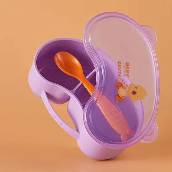 Portable and Grindable Baby's Complementary Food Bowl set,Separate Hot and Cold Food, Perfect for School, Picnics, and Trips - Image 8