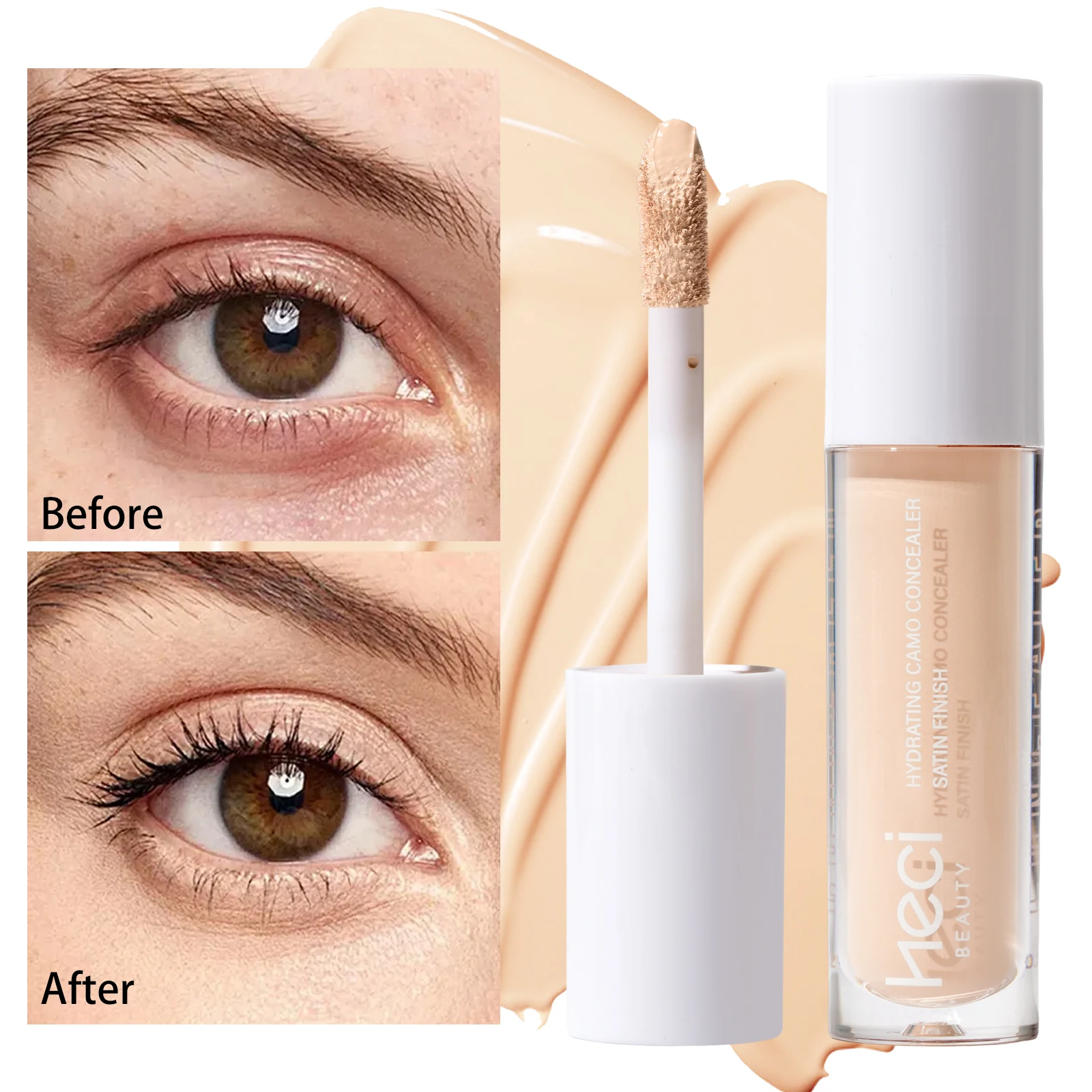 Liquid Concealer-Lightweight Dark Circle Blemish Pore - minimizing Creamy Concealer, Natural Finish For Sensitive Skin Makeup - Image 3