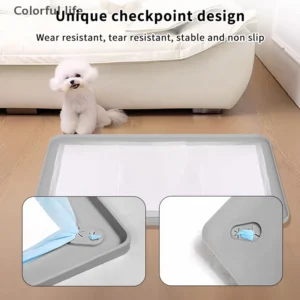 Reusable Silicone Pet Diaper Pad Cat Dog Fixed Diaper Pad Pet Diaper Training Pad Detachable Indoor Anti Slip Leak Proof Potty
