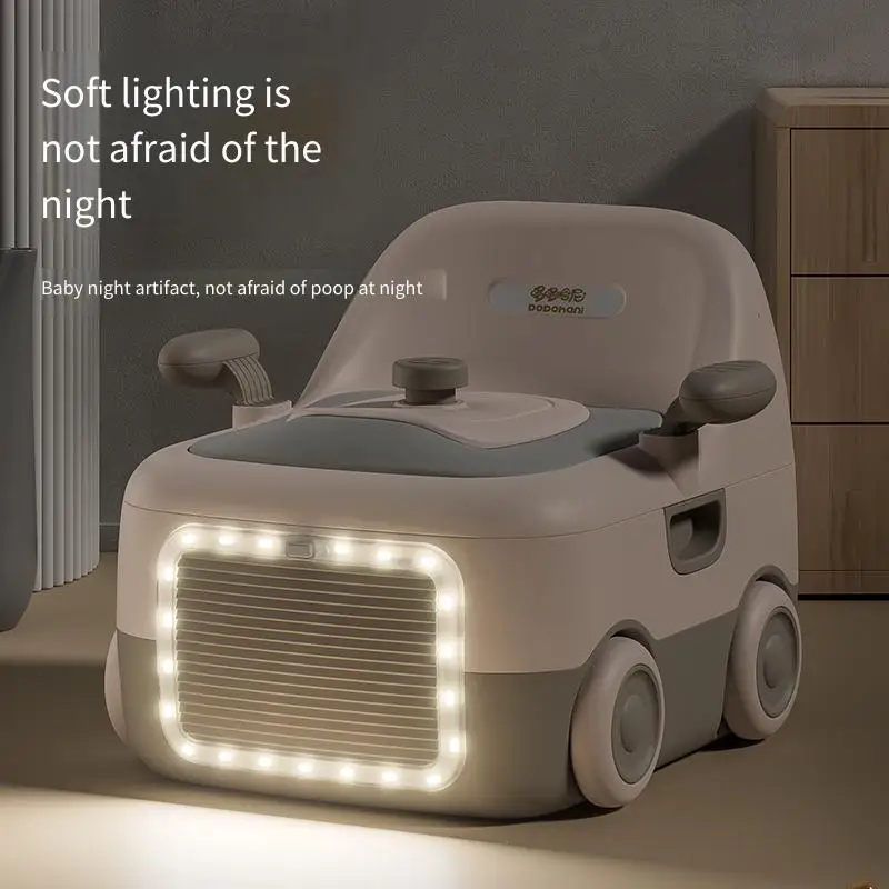 Musical Potty Training Toilet for Kids Baby Toddler Toilet Seat with PU Soft Cushion Night Light and Music Multifunctional Child - Image 5