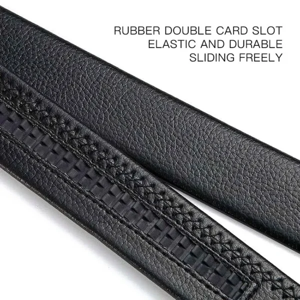 Men Leather Belt Metal Car Automatic Buckle Work Belt High Quality Men 120cm Leather Belt Business - Image 6
