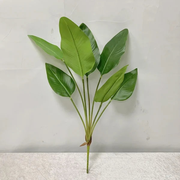 New Artificial Plantain Leaf Long Branch Fake Plants for DIY Party Wedding Room Decor Simulated Plants for Outdoor Decoration - Image 2
