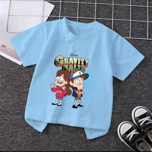 Newest Gravity Falls Kids' Tops - Adorable Cartoon Prints, Luxuriously Soft Material, Ideal for Children's Birthday Celebrations - Image 6