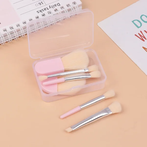 6Pcs Mini Travel Makeup Brushes Set Soft Concealer Brush Beauty Foundation Eye Shadow Tool Eyelash Brush Cosmetic Tools With Box - Image 3