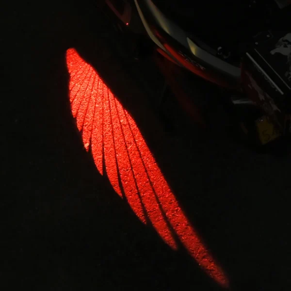 2Pcs Motorcycle Angel Wing LED Lamp Waterproof LED Welcome Light 8-30V Projector Angels Wing Motorcycle Modified Decorative Lamp - Image 2