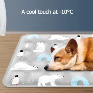 Waterable Pet Ice Pad Summer Cooling Dog Cold Mat Cat Ice Silk Mat Breathable Dogs Cats Pet Mat Cooling Supplies Pet Ice Pad