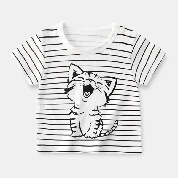 Children's Clothing T-Shirt  Kids Clothes Boys Girls Summer Cartoon Tops Short Sleeve Clothes 100% Cotton Baby Clothing - Image 6