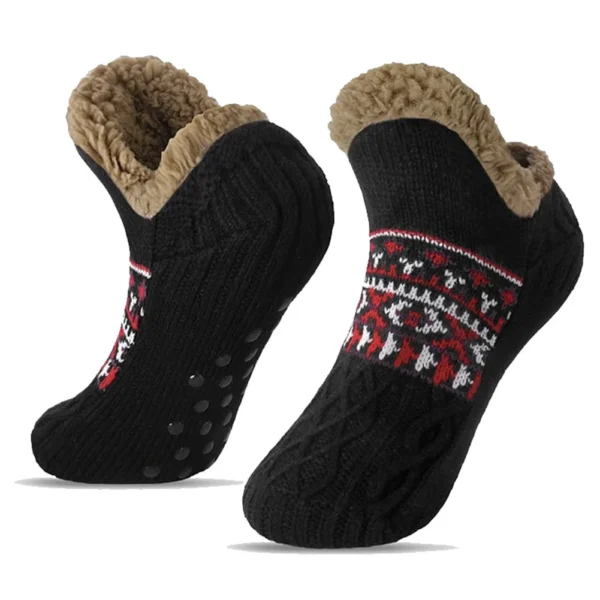 Men Women Winter Indoor Home Slippers Socks Non Slip Bedroom Sleeping Sock Soft Thermal Slipper Socks for Christmas - Image 8