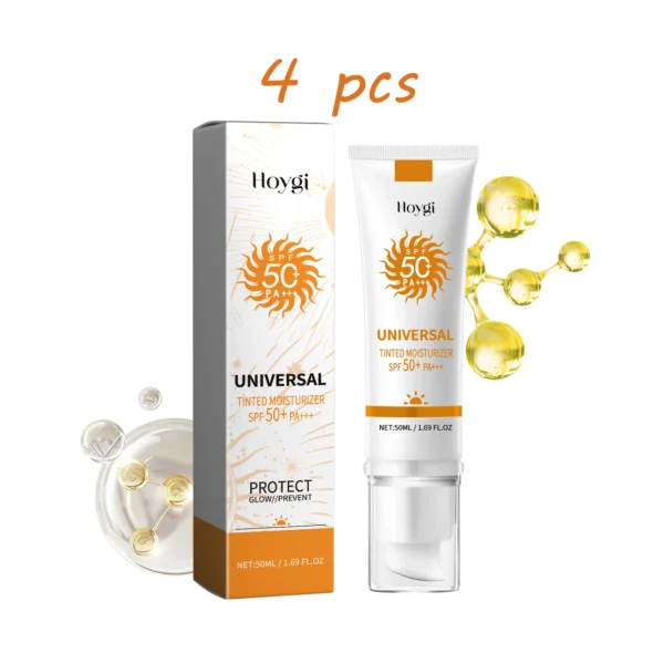Hoygi Face Sunscreen Foundation Cream Outdoor Protects Face Sunblock Moisturizing Glowing Repair Damaged Skin Spf50+ Cream - Image 9