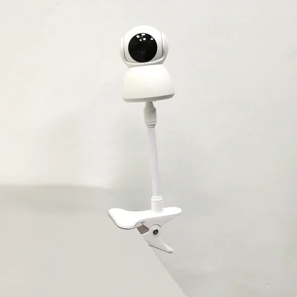 No Punching Portable Clip Mount Webcam Stand For Baby Monitor Camera Holder Home Flexible Twist Mounting Kit Attaches To Crib - Image 5