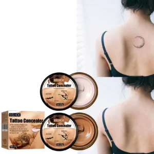 Tattoo Concealer  2 Color Waterproof Cover Up Stick, Brightening & Invisible for Tattoos, Long Lasting, Natural Look, 20g ﻿