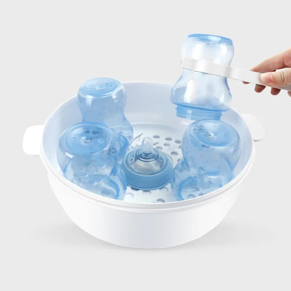 Microwave Bottle Sterilizer Steam Sterilizer Fits 6 Baby Bottles for Baby Bottles Pacifiers Cups Disinfect in 2-6 Minutes - Image 5