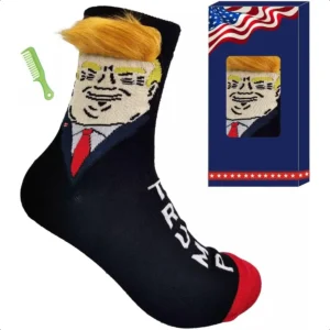 Trump Socks Unisex Funny Gift Socks Novelty President 2024 Socks MAGA socks Gift Set