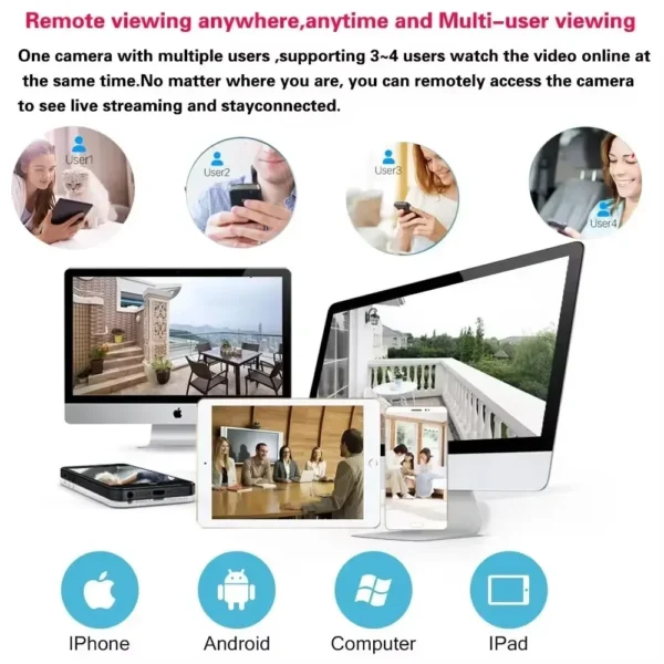 5MP HD Tuya Wifi IP PTZ security Camera Indoor Baby Monitor Two Way Audio Auto tracking  Night Vision P2P Home IP PTZ Cameras - Image 6