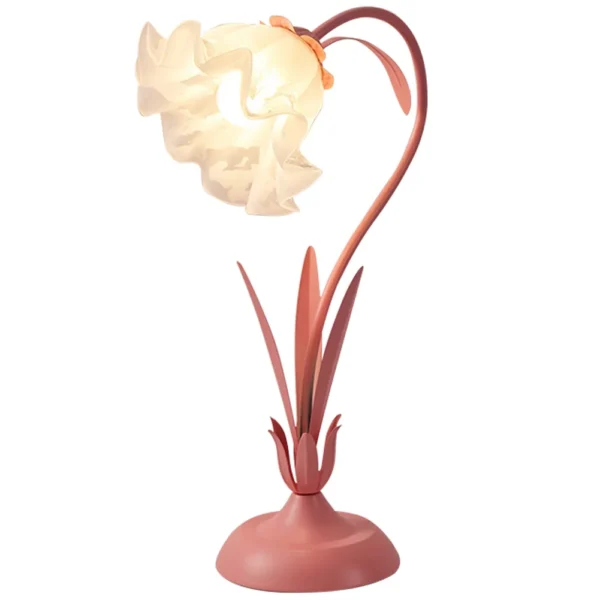 LED Night Light French Romantic White Glass Decorative Lamp Cream Style Pastoral Country Acrylic Eye Protection for Home Bedroom - Image 6