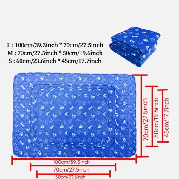 Dog Pee Pads, Washable Pet Cat Sleep Play Pad, Reusable Dogs Puppy Mat, Pet Training Pads for Dogs, Absorbent and Leak-Proof Whe - Image 5