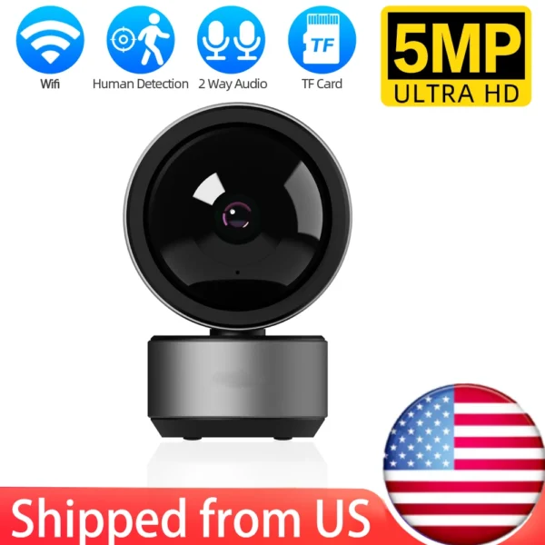 Tuya 5MP IP Camera WIFI PTZ Secuity Camera Smart HD Indoor Baby Monitor Home Wireless Night Vision CCTV Surveillance Cameras - Image 7