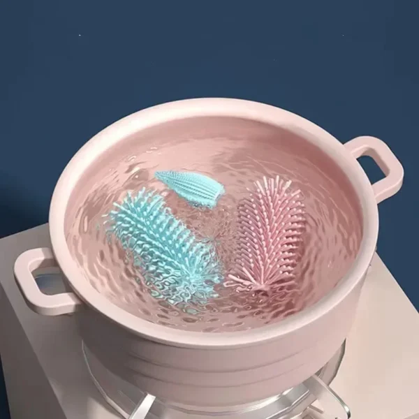 Silicone Bottle Cleaning Brush Baby Pacifier Straw Scrubber Small Brush 360 Degree Glass Cup Washing Kitchen Cleaning Tool Set - Image 2