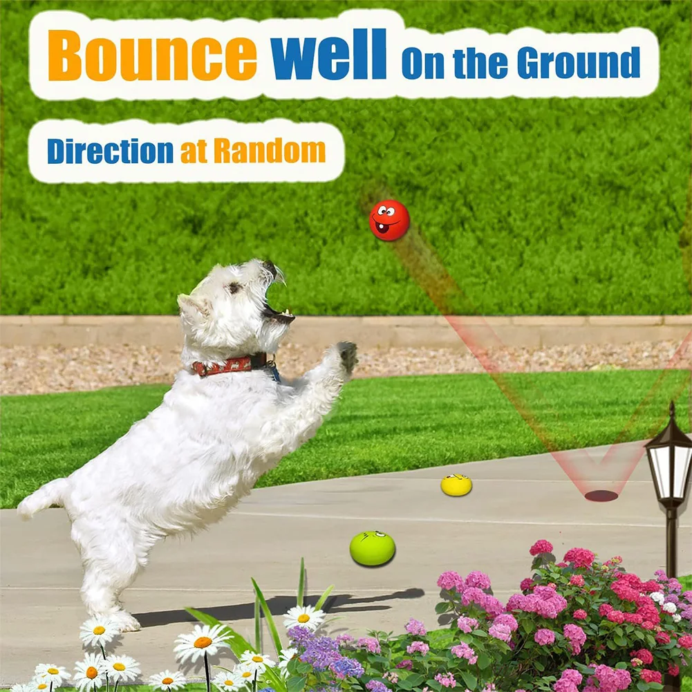 6Pcs Smile Face Squeaky Dog Toys Soft Latex Dog Squeaky Toys Bouncy Cute Face Pet Dog Toys for Small Medium Puppy Pet Dogs - Image 5