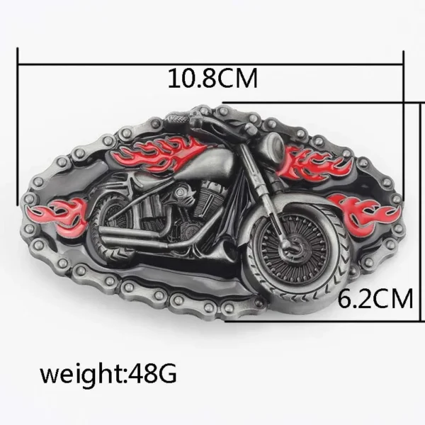 Motorcycle Locomotive Belt Buckle Handmade Homemade Belt Accessories Waistband DIY Western Cowboy Heavy Metal Rock Punk  K46 - Image 2