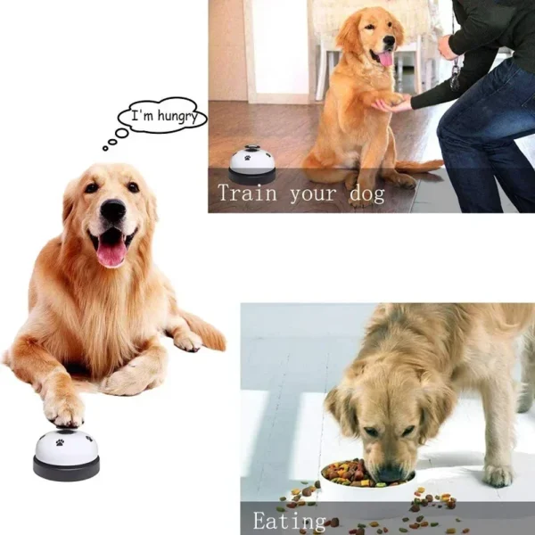 Pet Training Bell Food Reminder Feeding Bell Training Interactive Toys Improve Pet Intelligence Button Speaker Pet Toys Bell For - Image 4