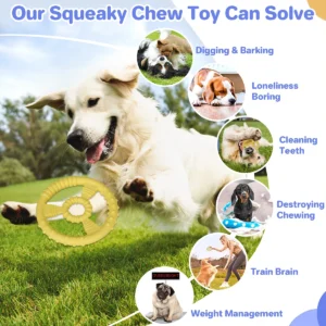 Dog toys - Realistic food-dispersing sets, chew toys, interactive toys, prevent quick eating, dog intelligence toys, durability