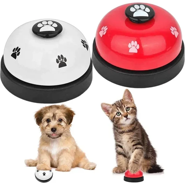 Pet Training Bell Food Reminder Feeding Bell Training Interactive Toys Improve Pet Intelligence Button Speaker Pet Toys Bell For - Image 6