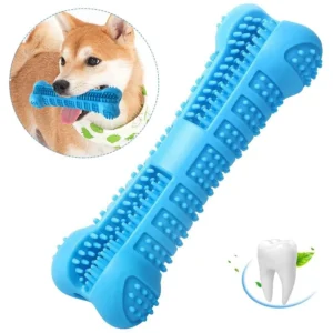 Chew Toy Stick Dog Toothbrush with Toothpaste Reservoir Natural Rubber Dog Dental Chews Care Dog Toys Bone for Pet Teeth Cleani