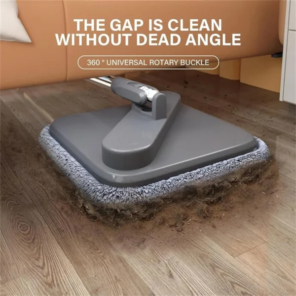 Lazy Floor Floating Mop Water Separation 360 Rotating Spin Mop Microfiber Sewage Separation Mop Self-Cleaning Free Hand Wash Mop - Image 5